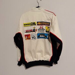 Nintendo Mario kart racing jacket cream white XS NEW